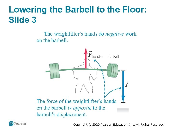 Lowering the Barbell to the Floor: Slide 3 Copyright © 2020 Pearson Education, Inc.