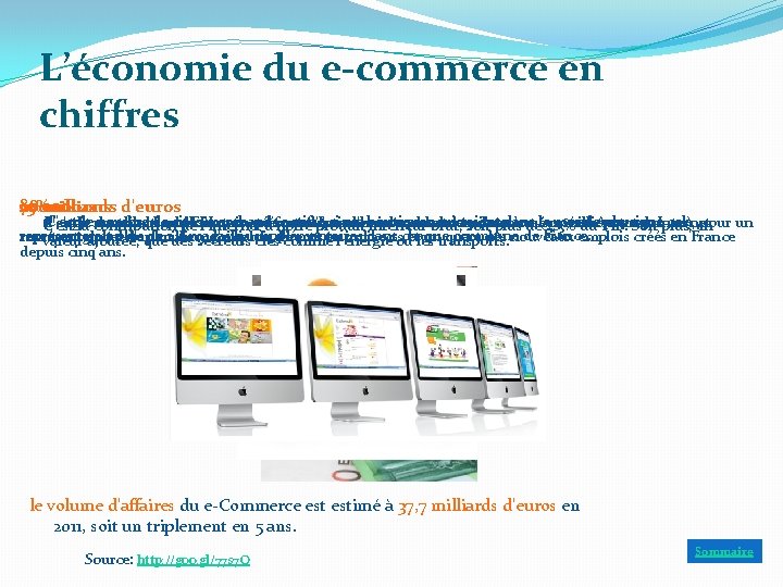 L’économie du e-commerce en chiffres 82 70 25% 28 000 milliards millions d'euros 700