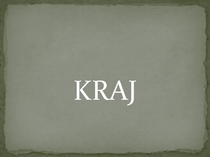 KRAJ 