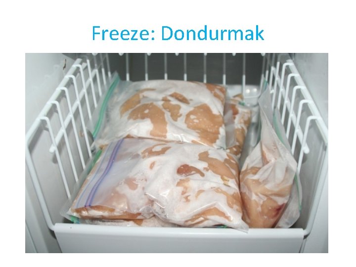 Freeze: Dondurmak 