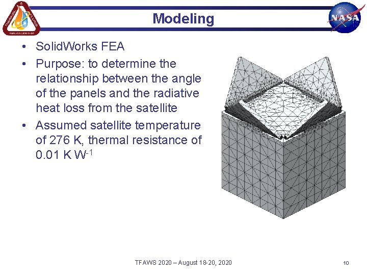 Modeling • Solid. Works FEA • Purpose: to determine the relationship between the angle Modeling • Solid. Works FEA • Purpose: to determine the relationship between the angle