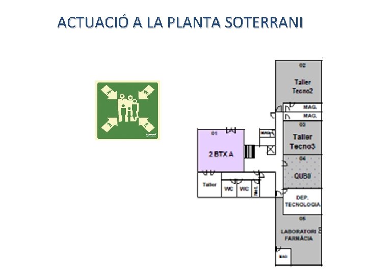 ACTUACIÓ A LA PLANTA SOTERRANI 