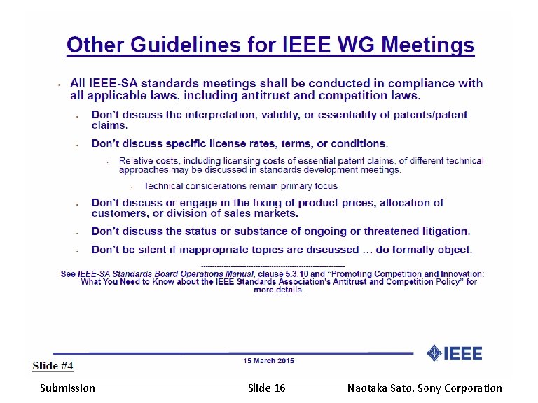 January 2018 Submission doc. : IEEE 802. 19 -18/0003 r 0 Slide 16 Naotaka