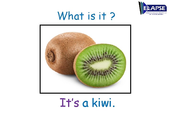 What is it ? It’s a kiwi. 