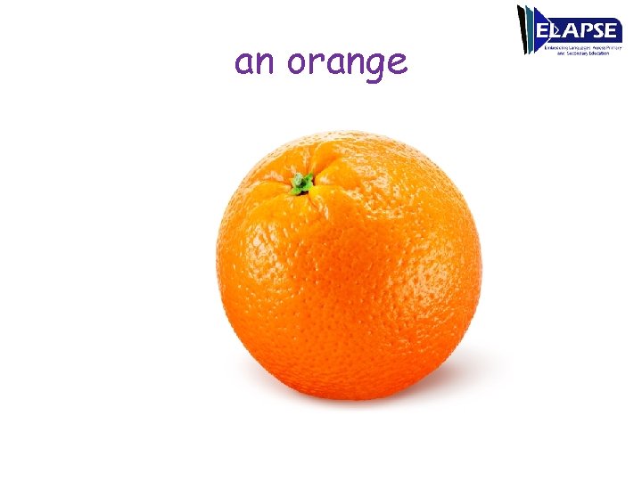 an orange 