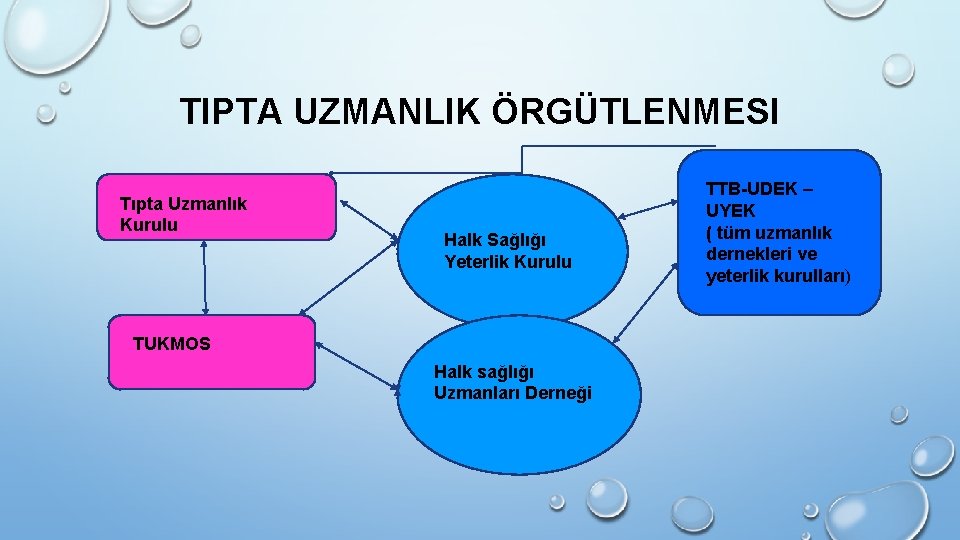 TIPTA UZMANLIK ÖRGÜTLENMESI Tıpta Uzmanlık Kurulu Halk Sağlığı Yeterlik Kurulu TUKMOS Halk sağlığı Uzmanları TIPTA UZMANLIK ÖRGÜTLENMESI Tıpta Uzmanlık Kurulu Halk Sağlığı Yeterlik Kurulu TUKMOS Halk sağlığı Uzmanları