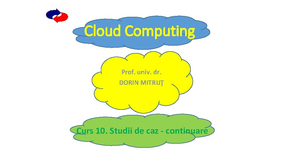 Cloud Computing Prof. univ. dr. DORIN MITRUŢ Curs 10. Studii de caz - continuare