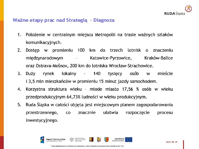 Ważne etapy prac nad Strategią - Diagnoza 2021 -06 -19 
