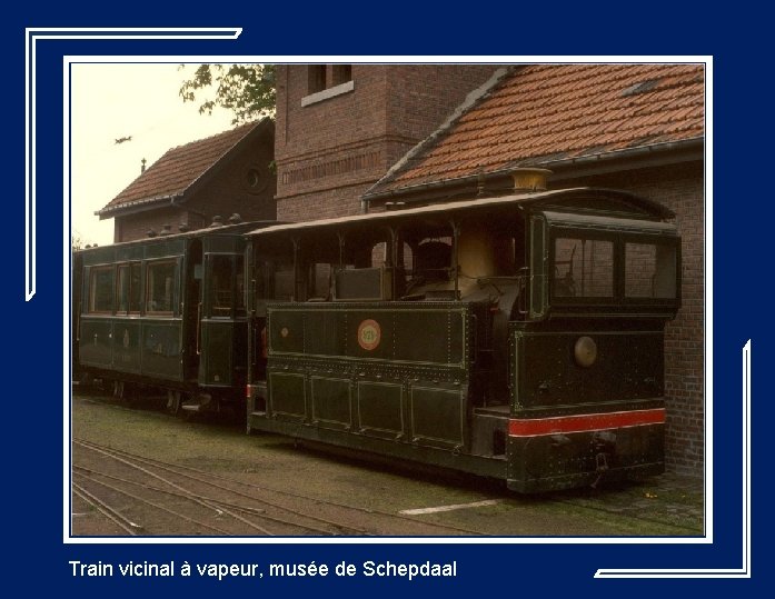 Train vicinal à vapeur, musée de Schepdaal 