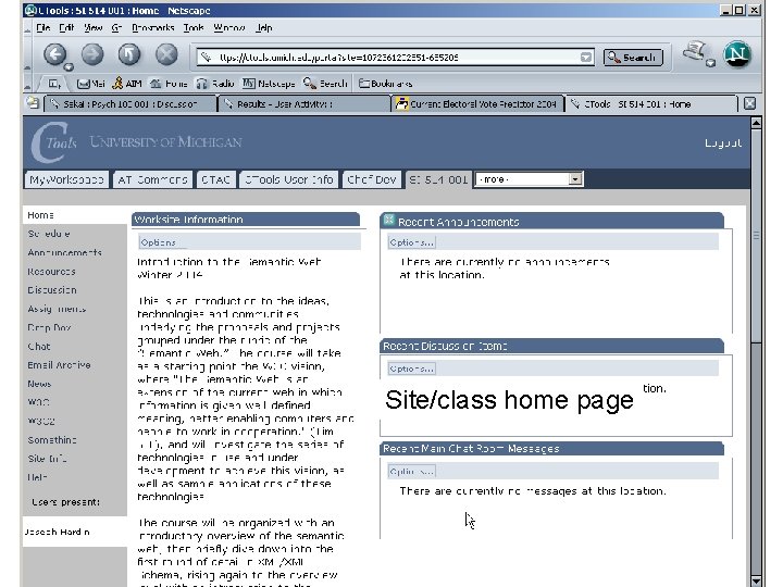 Site/class home page 