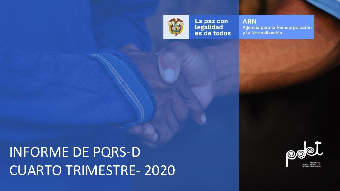 INFORME DE PQRS-D CUARTO TRIMESTRE- 2020 