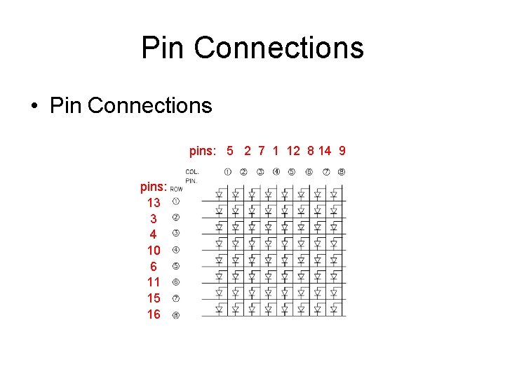 Pin Connections • Pin Connections pins: 5 2 7 1 12 8 14 9