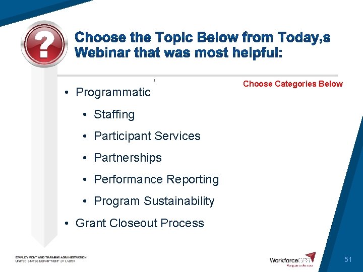 Choose the answer that best reflects you (or your organization) • Programmatic Choose Categories