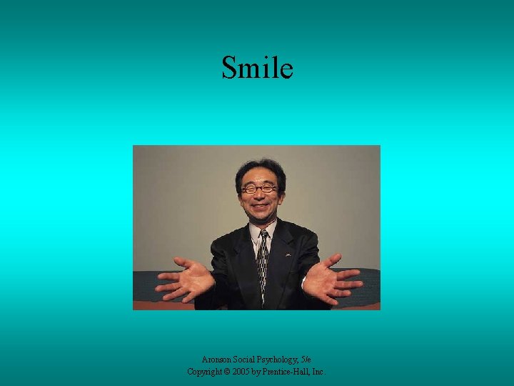 Smile Aronson Social Psychology, 5/e Copyright © 2005 by Prentice-Hall, Inc. 