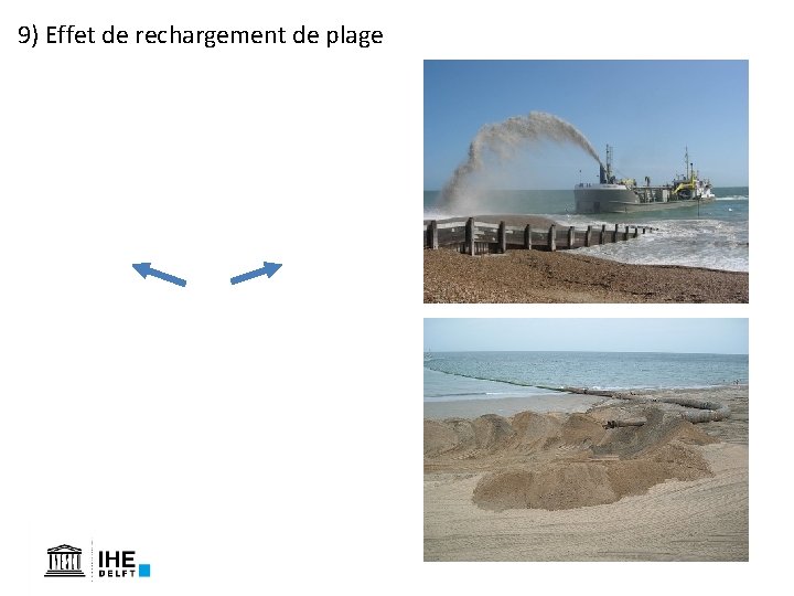 9) Effet de rechargement de plage 9) Effet de rechargement de plage