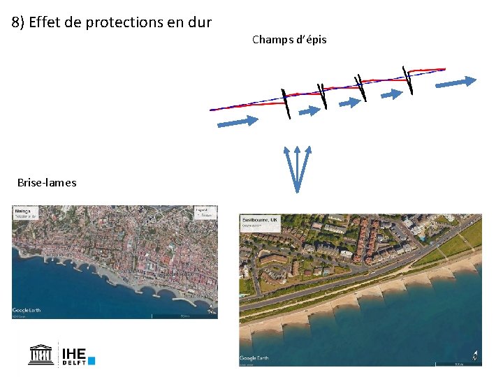 8) Effet de protections en dur Brise-lames Champs d’épis 8) Effet de protections en dur Brise-lames Champs d’épis