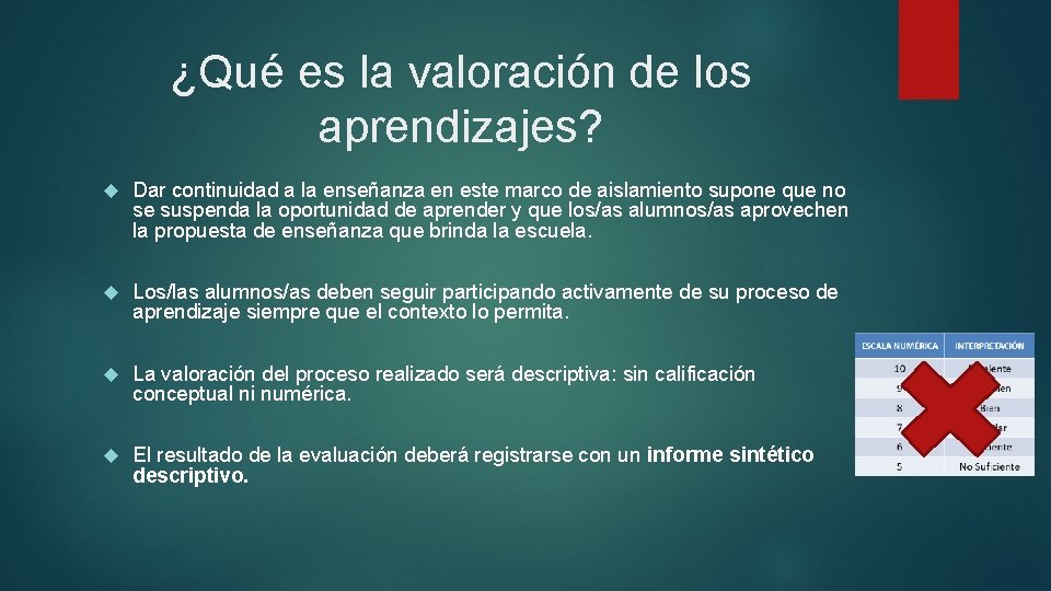 ¿Qué es la valoración de los aprendizajes? Dar continuidad a la enseñanza en este