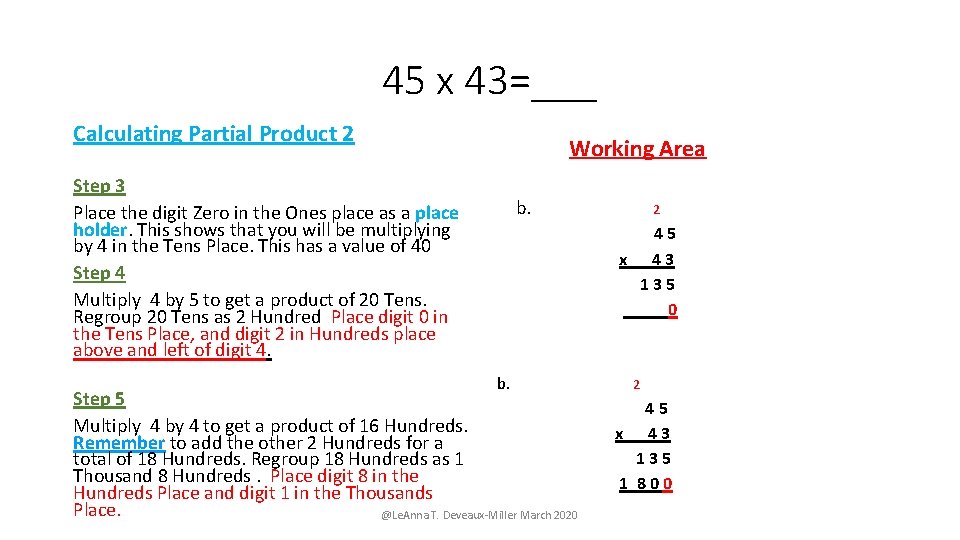 Mathematics Topic Multiplication of Whole Numbers 2 digits