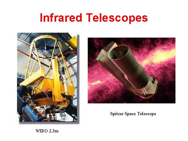 Infrared Telescopes Spitzer Space Telescope WIRO 2. 3 m 