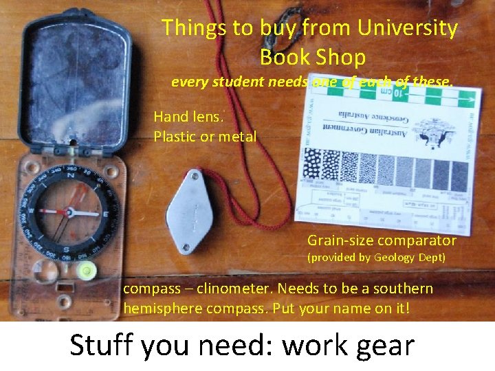 Things to buy from University Book Shop every student needs one of each of