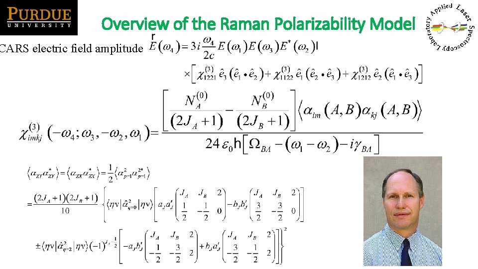 Overview of the Raman Polarizability Model CARS electric field amplitude 