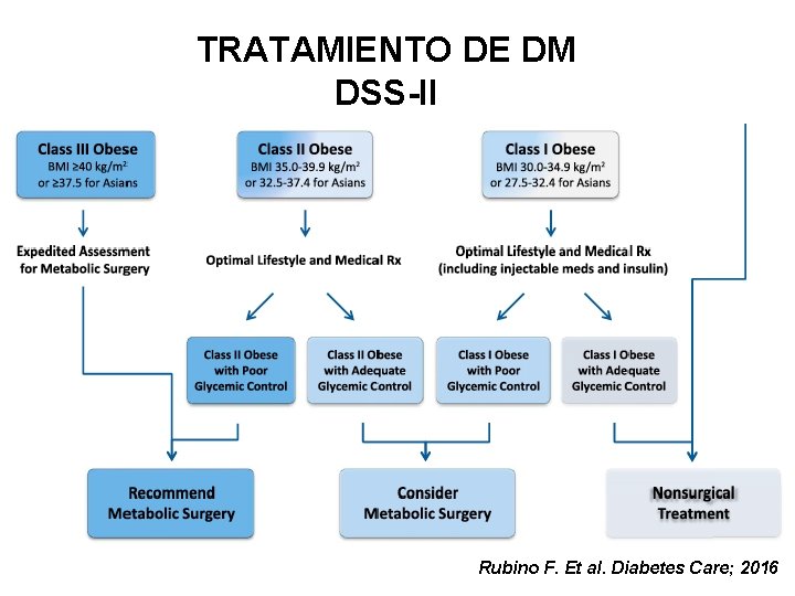 TRATAMIENTO DE DM DSS-II Rubino F. Et al. Diabetes Care; 2016 