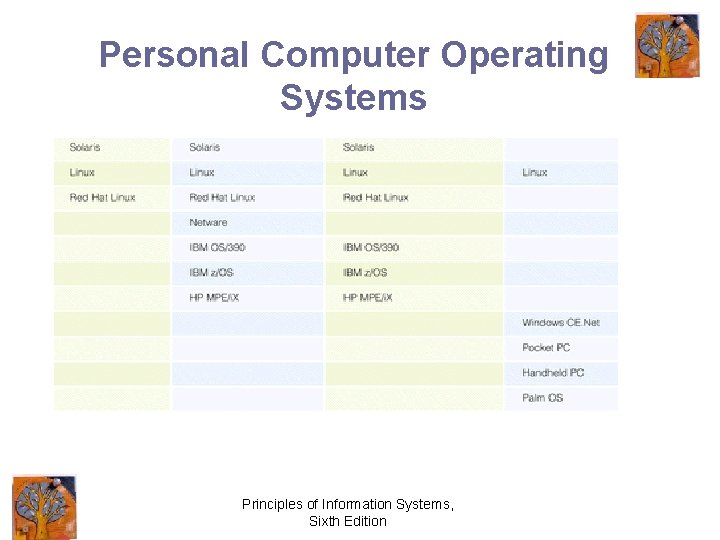 Personal Computer Operating Systems Principles of Information Systems, Sixth Edition 