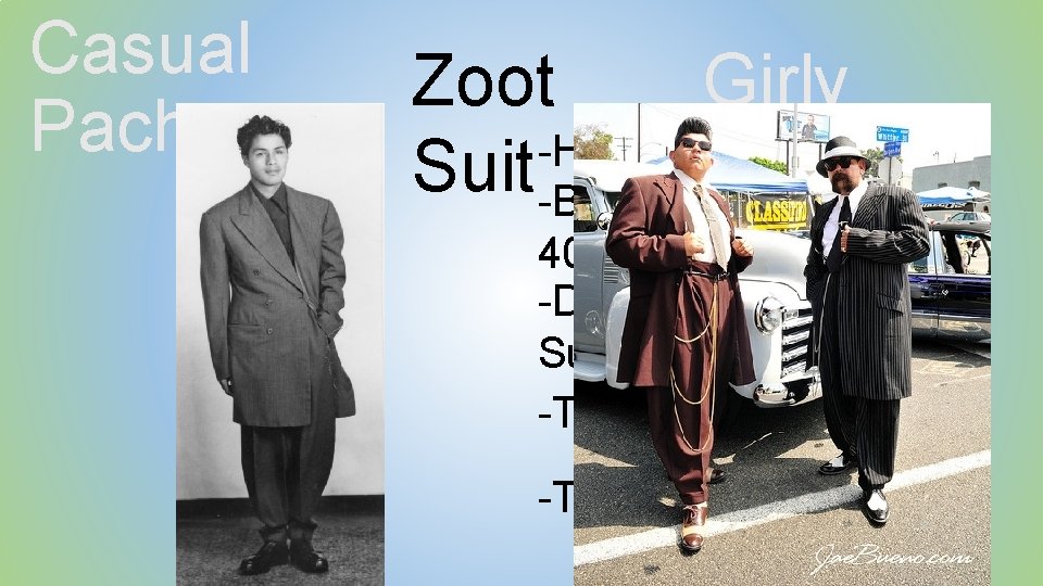 Casual Pachuco Zoot Girly -Hat with a Feather Suit-Button down Chuca Shirt with 40’s