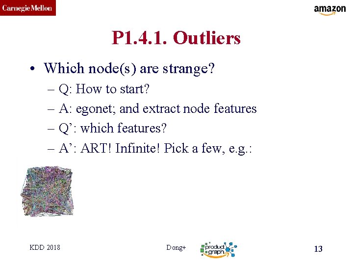 CMU SCS P 1. 4. 1. Outliers • Which node(s) are strange? – Q:
