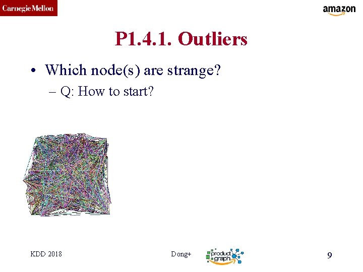 CMU SCS P 1. 4. 1. Outliers • Which node(s) are strange? – Q: