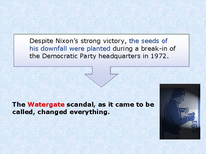 Despite Nixon’s strong victory, the seeds of his downfall were planted during a break-in
