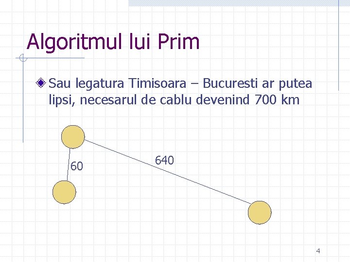 Algoritmul lui Prim Sau legatura Timisoara – Bucuresti ar putea lipsi, necesarul de cablu Algoritmul lui Prim Sau legatura Timisoara – Bucuresti ar putea lipsi, necesarul de cablu