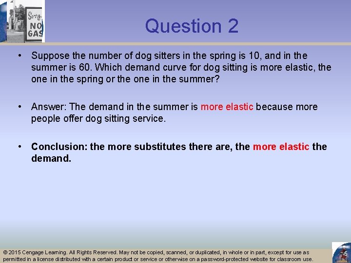 Question 2 • Suppose the number of dog sitters in the spring is 10,