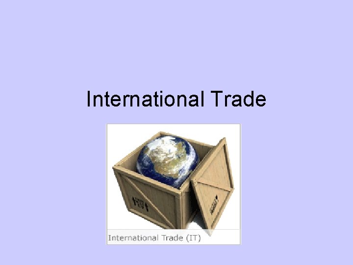 International Trade 