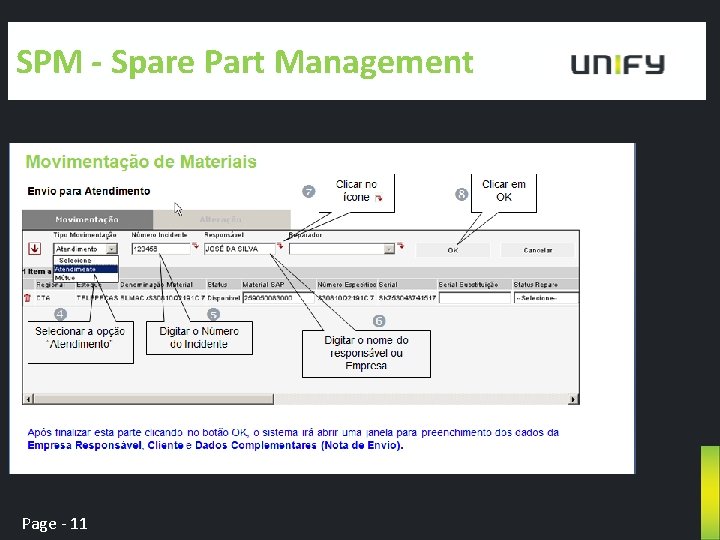 SPM - Spare Part Management Page - 11 