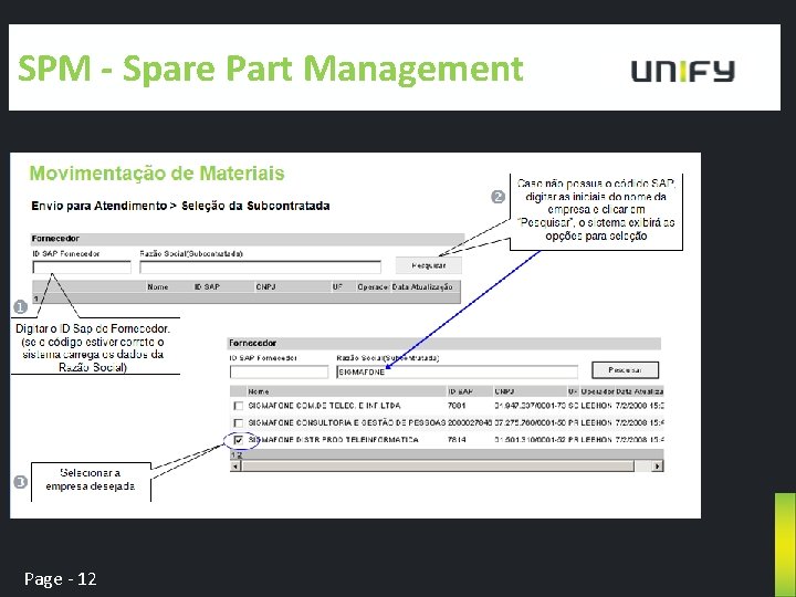 SPM - Spare Part Management Page - 12 