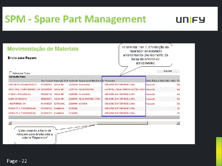 SPM - Spare Part Management Page - 22 