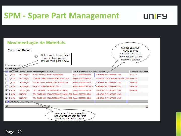 SPM - Spare Part Management Page - 23 