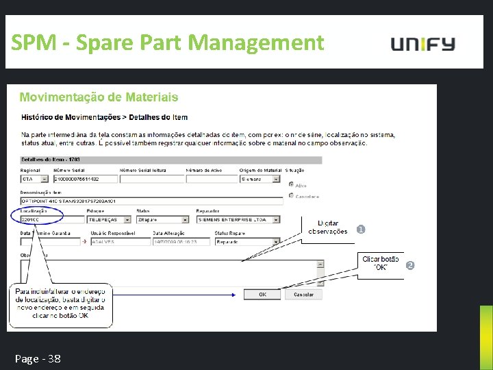 SPM - Spare Part Management Page - 38 