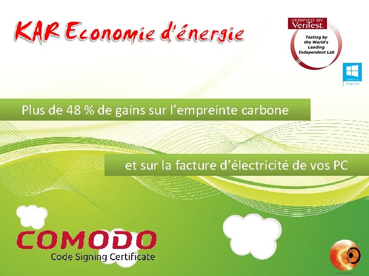 Plus de 48 % de gains sur l’empreinte carbone et sur la facture d’électricité