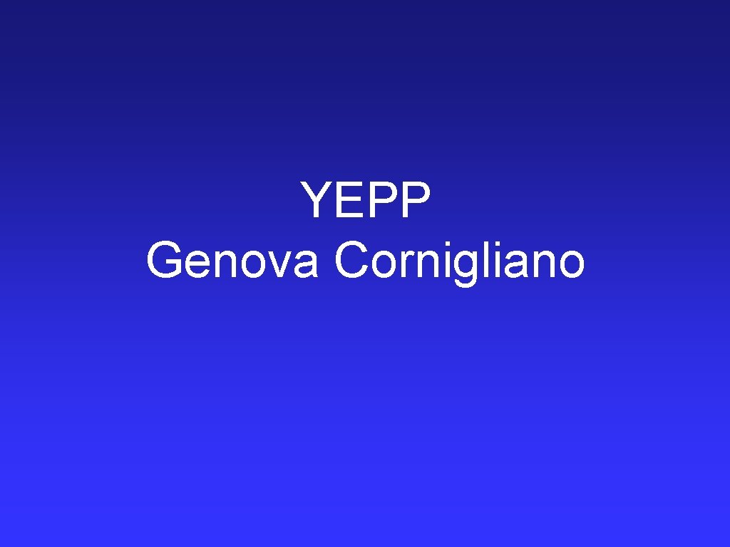 YEPP Genova Cornigliano 