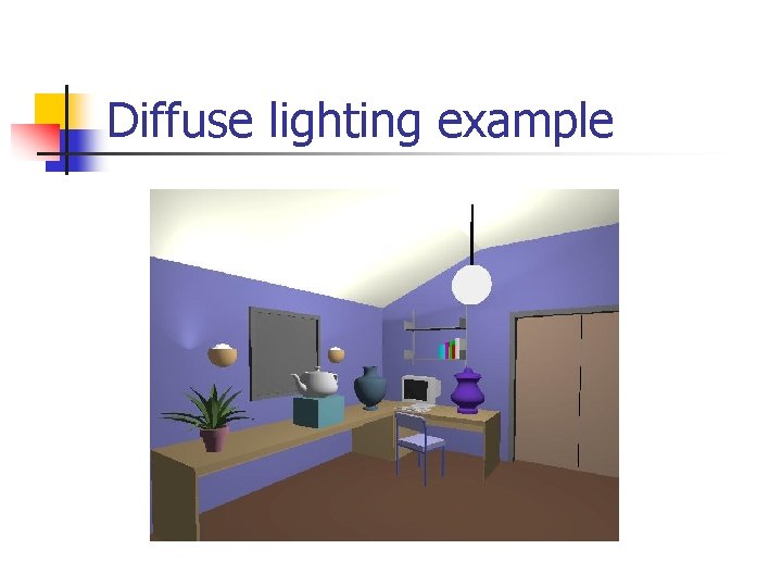 Diffuse lighting example 