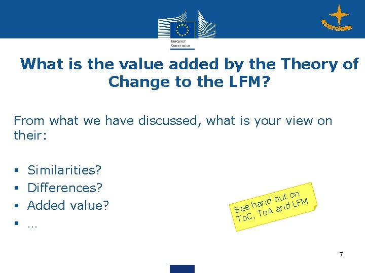 What is the value added by the Theory of Change to the LFM? From