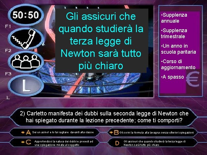 Approfondisci Gli assicuri che la Gli dici che è un Gli scrivi la dubbi