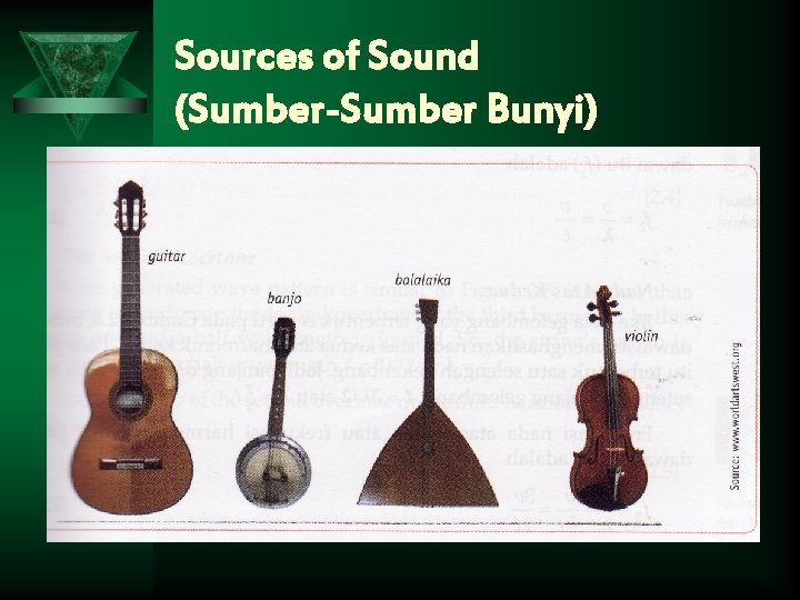 Sources of Sound (Sumber-Sumber Bunyi) 