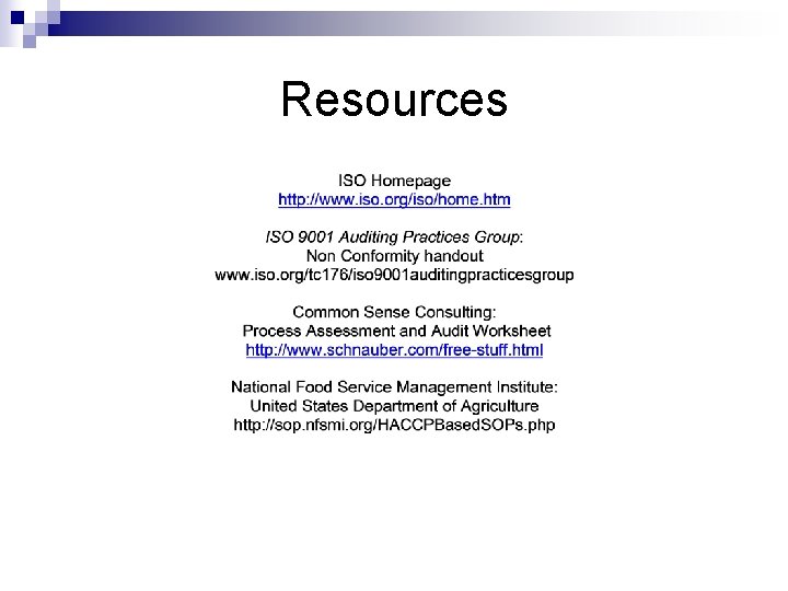 Resources 