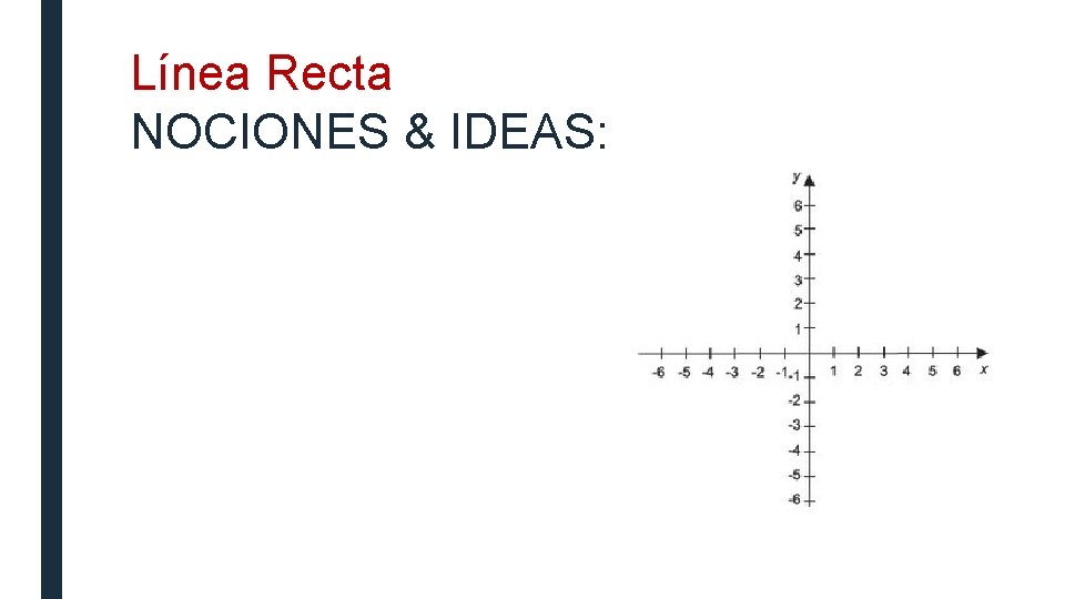 Línea Recta NOCIONES & IDEAS: 