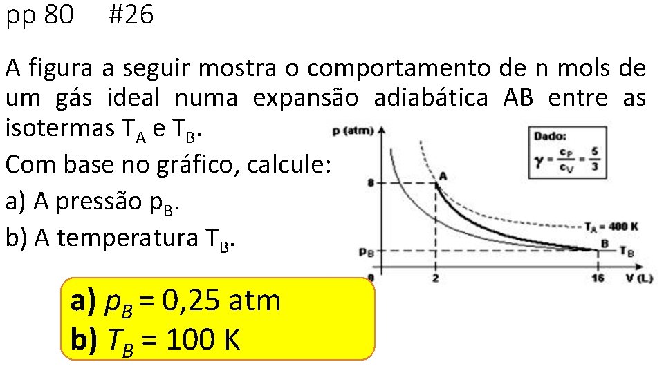 pp 80 #26 A figura a seguir mostra o comportamento de n mols de