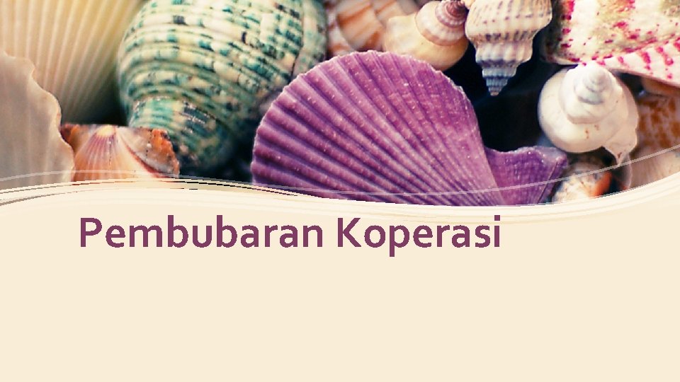 Pembubaran Koperasi 