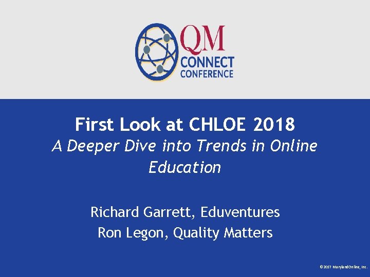 First Look at CHLOE 2018 A Deeper Dive